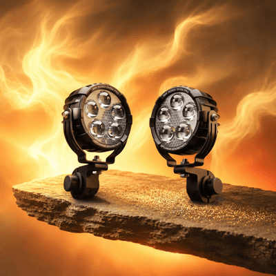 LGP DK-550 Pro 90W LED Spotlight for Bike & Car (Pair) | IP67 Waterproof High Power Auxiliary Fog Light | Universal Driving Lamp - LGP India