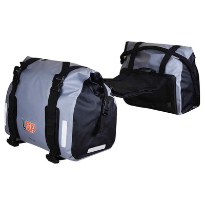 LGP Motorcycle Saddle Bag 35L*2 (Grey) - LGP India