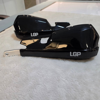 LGP Onyx Universal Motorcycle Hand Protector With Aluminium Mounts – Black - LGP India