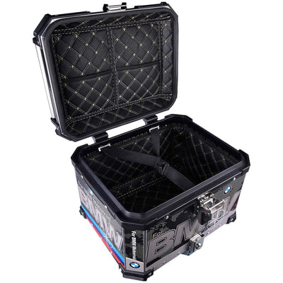 LGP TOP BOX 45L BMW DRAW WITH BACKRESTBlack - LGP India