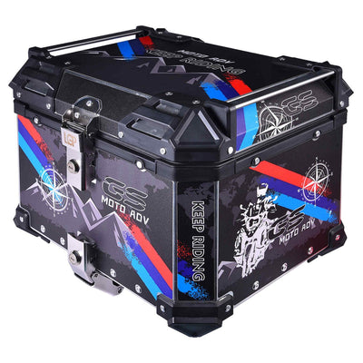 LGP TOP BOX 45L GS MOTO ADV WITH BACKRESTWhite - LGP India