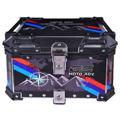LGP TOP BOX 45L GS MOTO ADV WITH BACKRESTBlack - LGP India