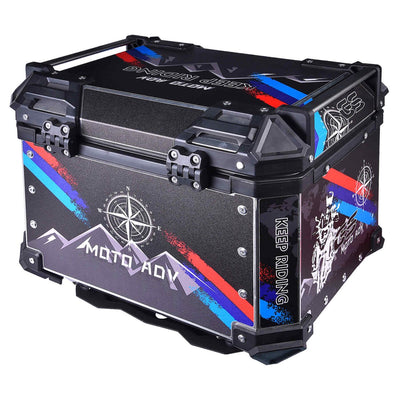 LGP TOP BOX 45L GS MOTO ADV WITH BACKRESTWhite - LGP India