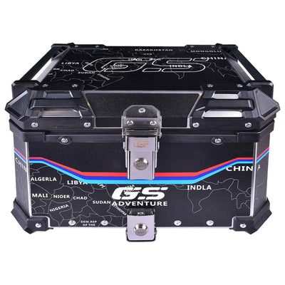 LGP TOP BOX 45L MAP LINE WITH BACKRESTBlack - LGP India