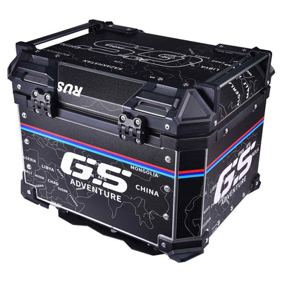 LGP TOP BOX 45L MAP LINE WITH BACKRESTBlack - LGP India