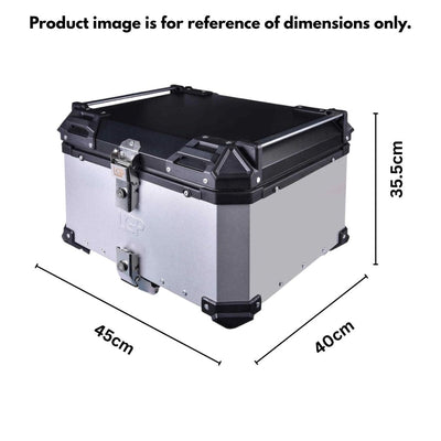 LGP TOP BOX 55L TYPE X WITH BACKRESTBlack - LGP India