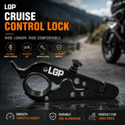 LGP Universal Motorcycle Cruise Control Lock – Throttle Assist for All Bikes - LGP India