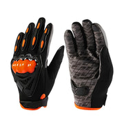 LGP- 035 Full Finger Motorcycle Riding Gloves with Touchscreen Fingers, Hard Knuckle Protection, Lightweight Flexible Design, S-2XL