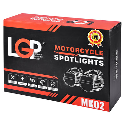 LGP Spotlight MK02 motorcycle LED light 60W 7000LM 3000K to 6000K
