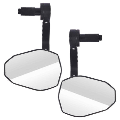 LGP Bar End Pentagon Mirror for Motorcycle Universal Fit (Set of 2) - LGP India
