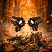 LGP DK350 LED Fog Lamp for Bike (Pair) | Wireless Switch & Full Wiring Kit Included | High Power Spotlight with Clamp Mount - LGP India
