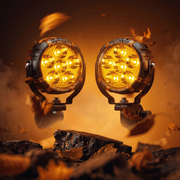 LGP DK660 High Power LED Spotlight for Bike (Pair) | 90W 11200LM | IP67 Waterproof Auxiliary Fog Light, Universal Motorcycle Fit - LGP India