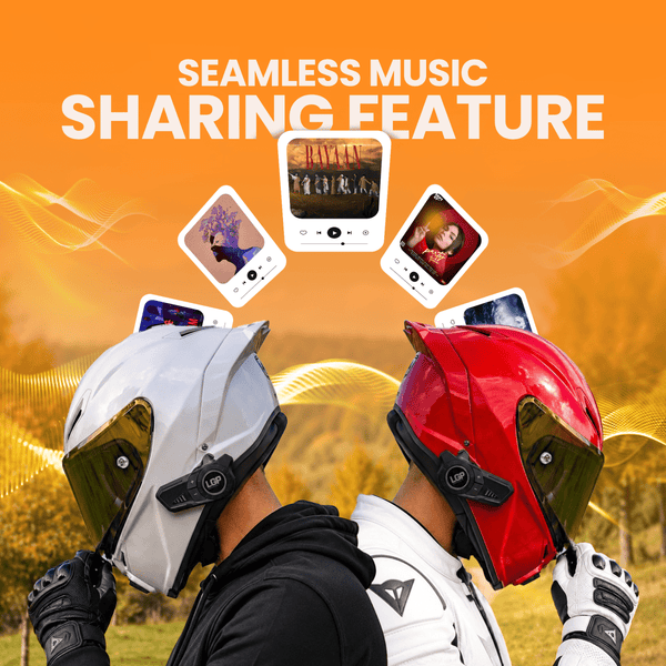LGP F20 Pro Helmet Bluetooth Headset