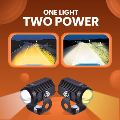 LGP Mini Drive LED Fog Lamp for Bike (Pair) | Compact Driving Spotlight | Waterproof, Universal Motorcycle & Scooter Fit - LGP India