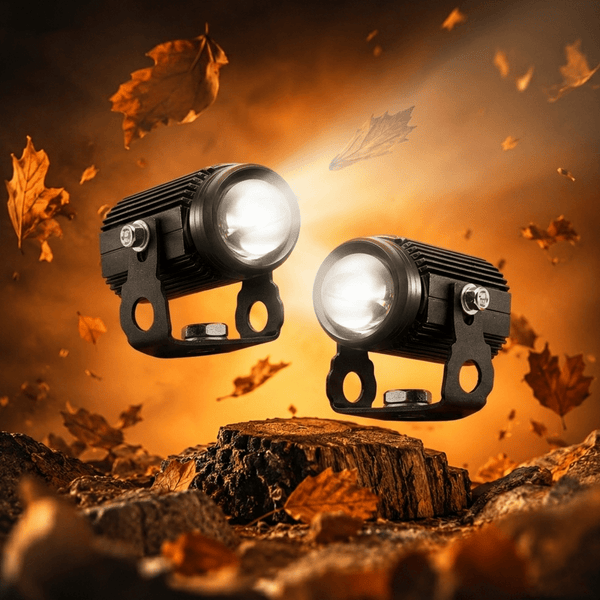 LGP Mini Drive LED Fog Lamp for Bike (Pair) | Compact Driving Spotlight | Waterproof, Universal Motorcycle & Scooter Fit - LGP India