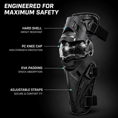 LGP Motorcycle Knee Guard Set of 2 Riding Safety Protection - LGP India