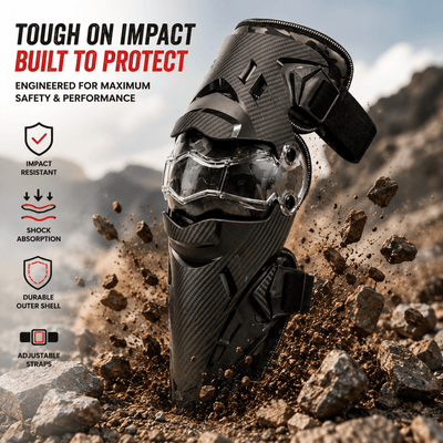 LGP Motorcycle Knee Guard Set of 2 Riding Safety Protection - LGP India