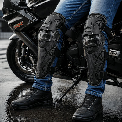 LGP Motorcycle Knee Guard Set of 2 Riding Safety Protection - LGP India