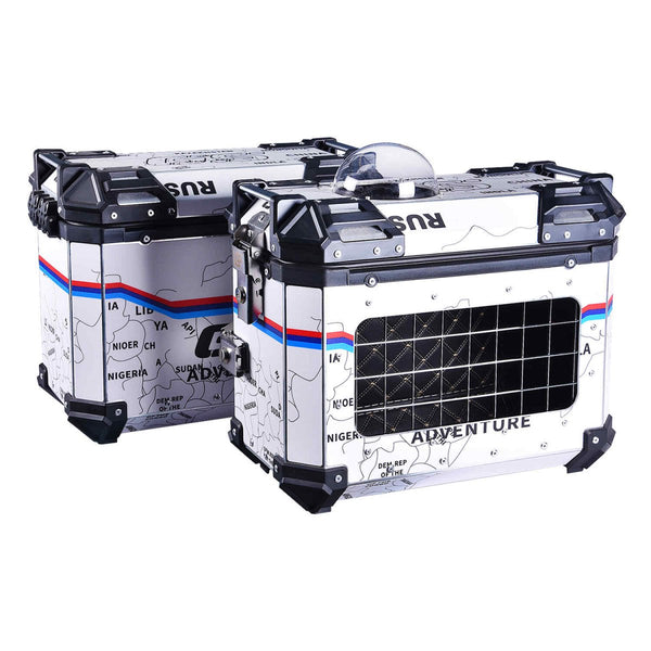 LGP PANNIER BOX 38L WHITE MAP LINE FOR PET - LGP India