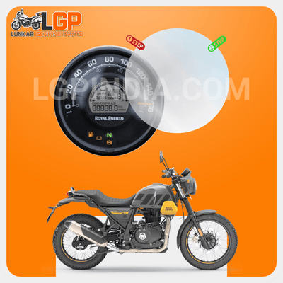 LGP SCREEN GUARD DISPLAY PROTECTOR ROYAL ENFIELDROYAL ENFIELD HUNTER (METRO VARIANT - 90 mm) SCRAM 411 / GUERRILLA 450 - LGP India