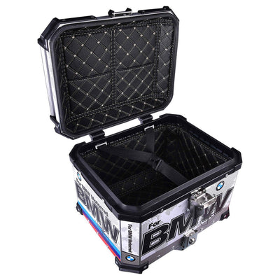 LGP TOP BOX 45L BMW DRAW WITH BACKRESTBlack - LGP India
