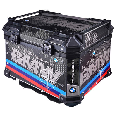 LGP TOP BOX 45L BMW DRAW WITH BACKRESTBlack - LGP India