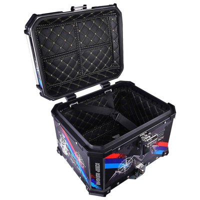 LGP TOP BOX 45L GS MOTO ADV WITH BACKRESTWhite - LGP India