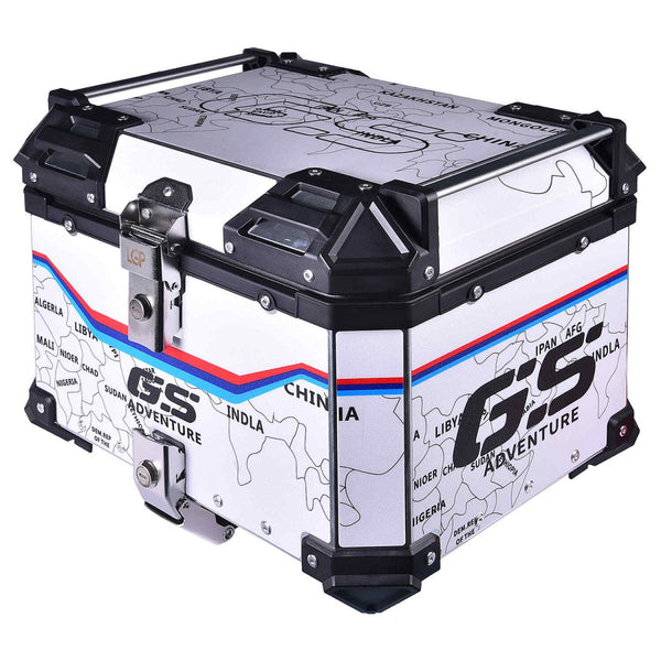 LGP TOP BOX 45L MAP LINE WITH BACKRESTWhite - LGP India