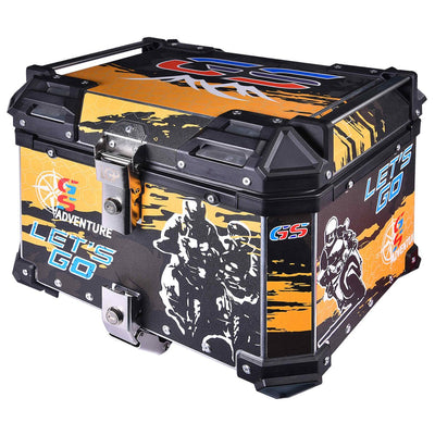 LGP TOP BOX 45L YELLOW GS ADV WITH BACKREST - LGP India