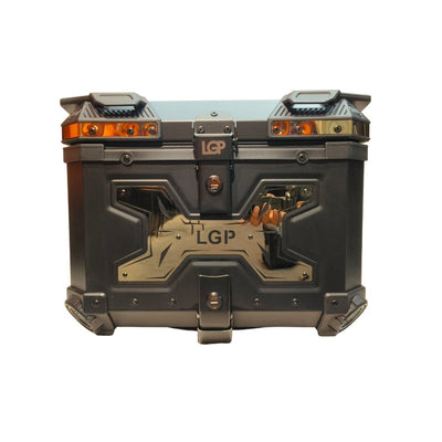 TOP BOX 45L BLACK TYPE X GOLD W/REST - LGP India