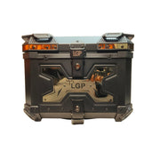 TOP BOX 45L BLACK TYPE X GOLD W/REST - LGP India
