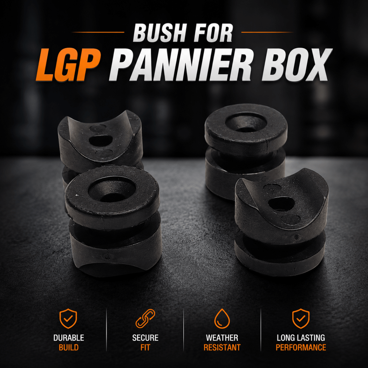 Motorcycle Pannier Bush Set with Bolts Saddle Stay Mount Kit – LGP India